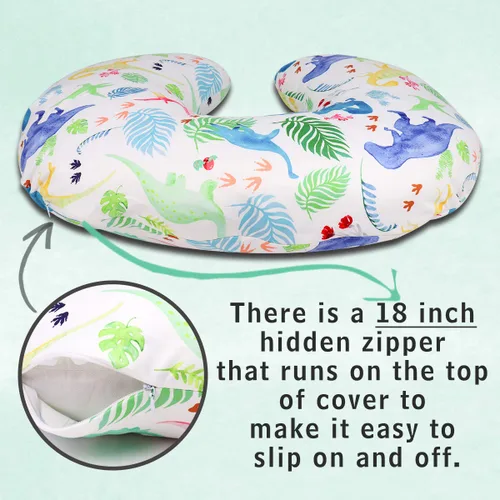 Vista 28 de Funda para almohada de lactancia TANOFAR, funda de almohada de lactancia neutral para bebés niños y niñas, funda de almohada de lactancia ultra