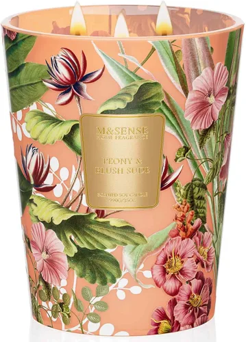Vista 69 de M&SENSE - Vela de cera de soja natural aromática de 35 onzas, extragrande, 3 mechas, 150 horas, larga duración, combustión lenta, para decoración