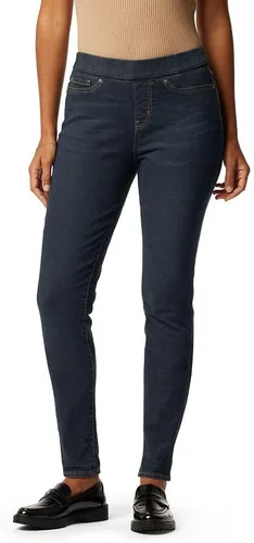 Vista 19 de Signature by Levi Strauss & Co. Gold - Pantalones de mezclilla ajustados, totalmente moldeadores, con cierre de cremallera, para mujer