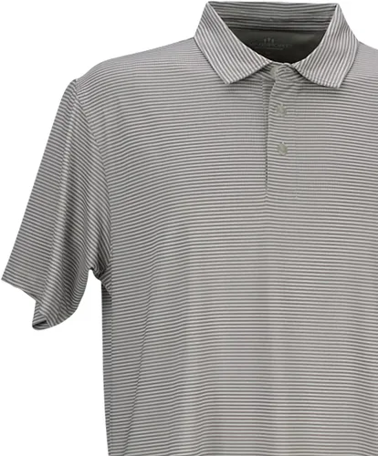 Vista 2 de Vantage Apparel Men's Standard Collegiate Premium Moisture Wicking Stretch Fit Striped Polo