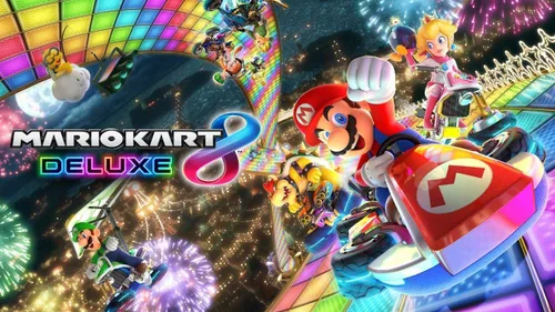 Vista 5 de Nintendo Switch Console w Mario Kart 8 Deluxe (Renewed)