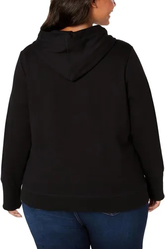 Vista 2 de Tommy Hilfiger Sudadera con capucha y cremallera para mujer Sudadera clásica con cordones y capucha