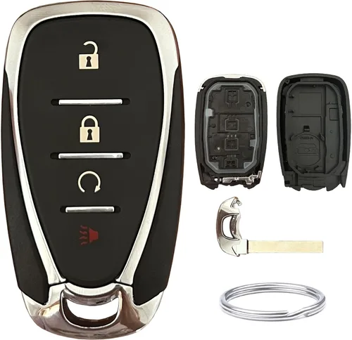 Vista 5 de Reemplazo para funda de llave de Chevrolet compatible con Chevy Malibu Cruze Camaro Volt Blazer Traverse sin llave (3 botones)