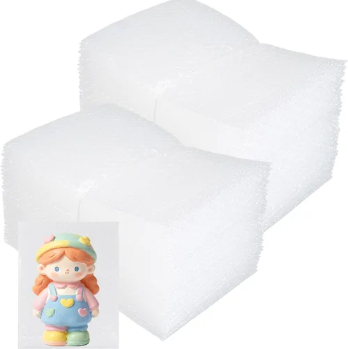Vista 10 de 200 bolsas de burbujas de 3 x 4 pulgadas para compras, bolsas de burbujas de doble pared para embalaje por correo, mudanza y almacenamiento