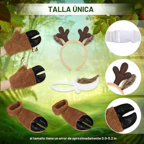 Vista 2 de Toulite Halloween Animal Costume Set Halloween Party Supplies