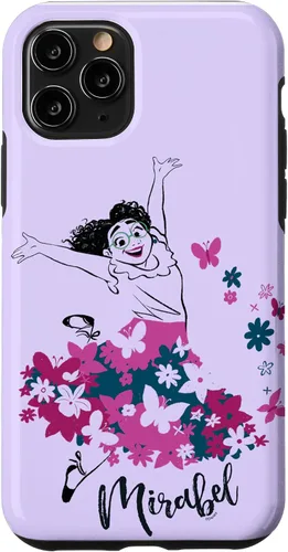 Vista 10 de Funda para iPhone 14 Disney Encanto Mirabel Madrigal Floral Lila Púrpura