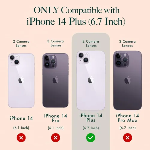 Vista 7 de Rifle Paper Co. Funda para iPhone 14 Plus [funciona con cargador inalámbrico] [protección contra caídas de 10 pies] Bonita funda para iPhone de 6.7