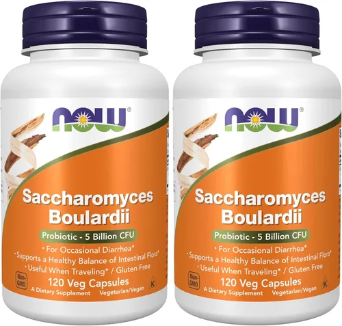 Vista 11 de NOW Suplementos, Saccharomyces Boulardii, 5 mil millones de UFC de probióticos, 60 cápsulas vegetales
