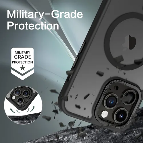 Vista 3 de BENTOBEN Funda magnética para iPhone 14 Pro [compatible con Magsafe] translúcida mate 14 Pro, delgada, a prueba de golpes, para mujeres, hombres