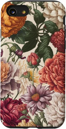 Vista 18 de Cute Flowers Vintage Botanical Floral Illustration Women Case for iPhone 17