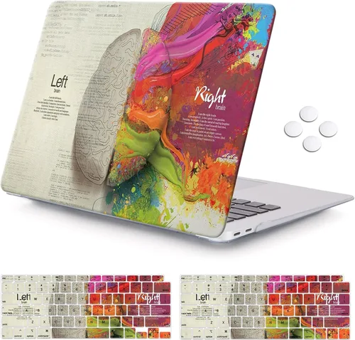 Vista 13 de iCasso - Funda para MacBook Air de 13 pulgadas 2020 M1 A2337, paisaje abstracto Funda protectora rígida para MacBook Air de 13 pulgadas 2019 2018