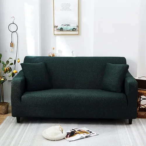 Vista 18 de IMYOGI Fundas elásticas para sofá de alta elasticidad, elegante funda de sofá de color sólido con parte inferior elástica, protector de muebles