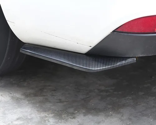 Vista 6 de BESULEN 2 piezas de divisor difusor de guardaparachoques trasero universal para coche, protector antiarañazos para la falda lateral