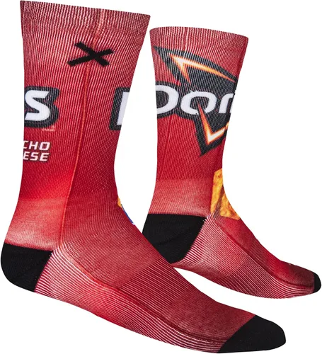 Vista 3 de Odd Sox, Calcetines divertidos para hombre, aperitivos de nachos, doritos, gueos, estampados Funyun
