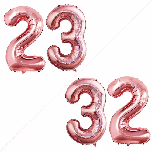 Vista 149 de Goer, conjunto de globos de papel aluminio para decoraciones de cumpleaños, globos de las letras de feliz cumpleaños y de números Oro