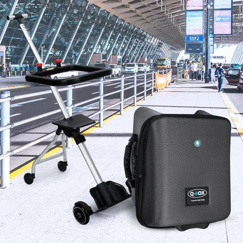 Vista 7 de LemoHome Equipaje expandible con ruedas giratorias, maletas grandes con diseño de asiento para niños, equipaje duro para mujeres y hombres, equipaje