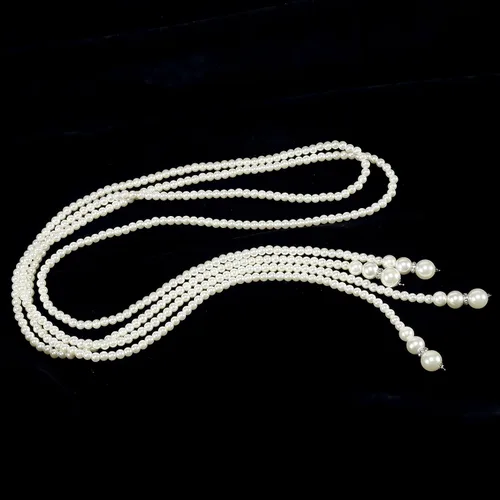 Vista 5 de BABEYOND - Collar de perlas sintéticas estilo art deco de la década de 1920, collar de perlas largas para fiesta de disfraces de estilo Gatsby