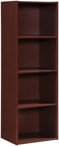 Vista 7 de Pemberly Row Estantería de madera multiusos con cuatro estantes en acabado beige