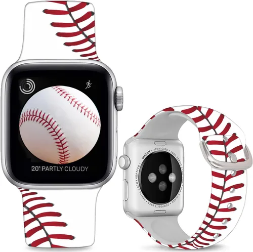 Vista 15 de Correas de silicona suaves compatibles con Apple Watch Band de 1.496 in 1.575 in 1.614 in 1.654 in 1.732 in 1.772 in 1.811 in 1.929 in, correa
