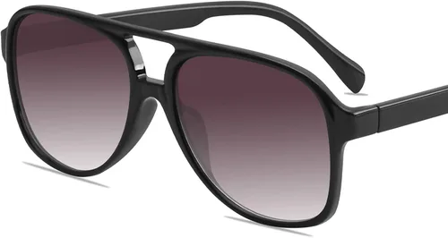 Vista 3 de YDAOWKN Lentes de sol estilo aviador retro para mujer y hombre, marco grande, clásicos de los años 70, lentes de sol estilo aviador