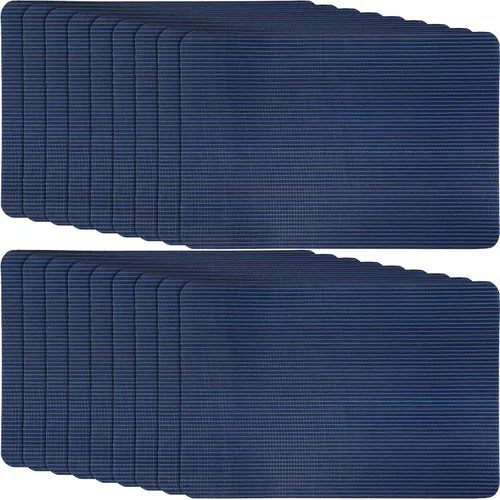 Vista 10 de Treela Kit de reparación de 6 piezas de cubierta de seguridad para piscina, kit de reparación de parche azul para piscina, malla autoadhesiva