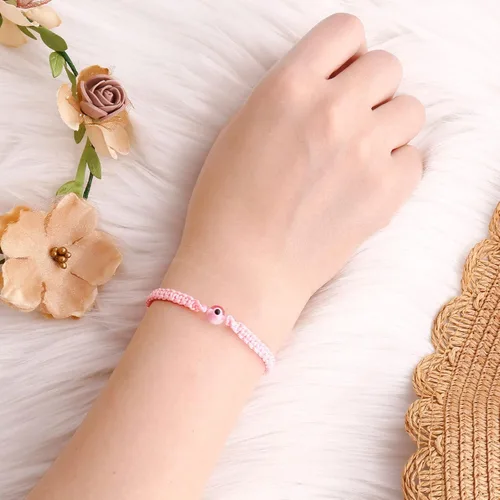 Vista 35 de SUMMER LOVE Handmade Jewelry Evil Eye Bracelets with Card,Black Red String Bracelets Kabbalah Protection Luck Amulet for Women Men Friends Pulseras