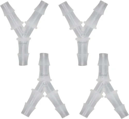 Vista 10 de Conector de púas de 3 vías en forma de Y de plástico de 1/2 "para manguera de aire, accesorio de púas de polipropileno de pp de tubería de agua