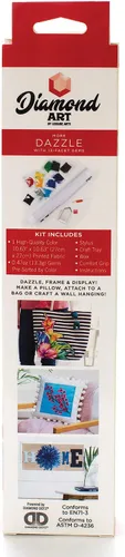 Vista 2 de Diamond Art By Leisure Arts Kit DMA 8x8 BeginnerBirdOfParadise