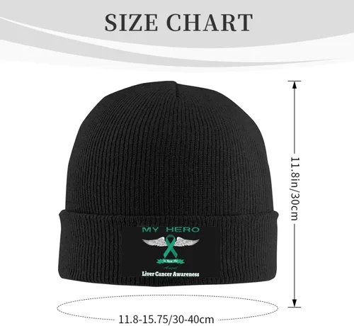 Vista 3 de Beanie Hat Unisex Stretchy Hat Soft Warmth Knit Hat Cap for Men & Women
