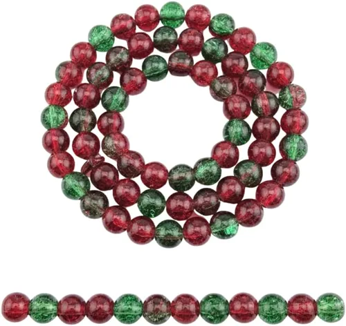 Vista 15 de DandS ltd Cuentas de cristal agrietadas para la fabricación de joyas, champán, pulseras vibrantes de bricolaje, collares, aretes, suministros