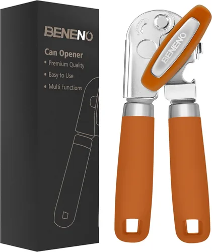 Vista 8 de Beneno Abrelatas Manual de Servicio Pesado con Imán, Hoja de Acero al Carbono Afilada Duradera con Corte Suave, Perilla Grande que Ahorra Esfuerzo
