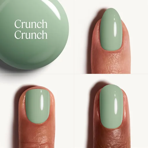 Vista 3 de Essie - Esmalte de uñas de calidad de salón, color verde Gourmet Grocery, vegano, Crunch Crunch, 0.46 onzas (13.60 ml)