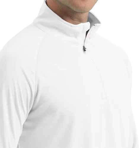 Vista 5 de CRYSULLY Camisas de pesca UPF 50 de manga larga para hombre protección solar para senderismo cremallera de 14