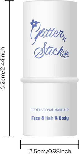 Vista 7 de KYDA Barra de purpurina corporal, gel grueso con purpurina para rostro y cabello corporal, pintura holográfica brillante de lentejuelas de sirena