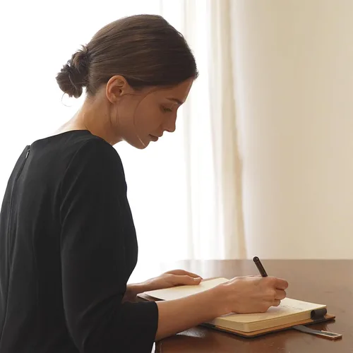 Vista 7 de Fanery sue Tree of Life - Diario de escritura recargable para mujeres y hombres, cuaderno de tapa dura de piel sintética, A5, rayado universitario