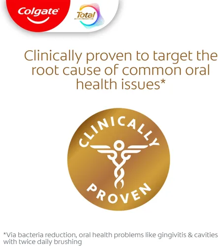 Vista 6 de Colgate Total Active Prevention Pasta dental blanqueadora, pasta dental con flúor blanqueador, fórmula clínicamente probada que combate