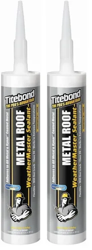 Vista 10 de Titebond WeatherMaster 62411 - Sellador de techo de metal, color gris, 9.5 onzas