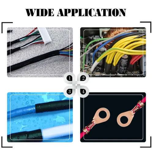 Vista 6 de Heyiarbeit Anillo de cobre abierto, terminales de cable de batería, ojales OT-10A, conectores de terminal de crimpado de alambre para cableado