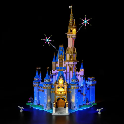 Vista 2 de BRIKSMAX Kit de iluminación LED para LEGO-43222 Disney Castle (versión de control remoto), compatible con el modelo de bloques de construcción