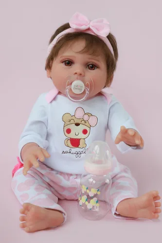 Vista 2 de Kaydora Muñecas Reborn Realistas de Bebé - Muñeca de bebé de silicona de 18 pulgadas, muñecas de vida real con cuerpo completo de vinilo, muñeca