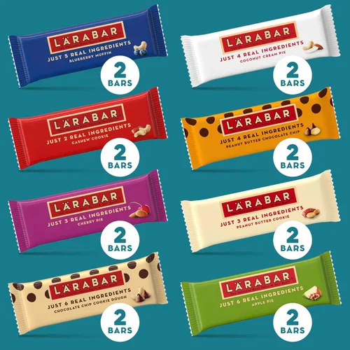 Vista 3 de Larabar - Barras de snack sin gluten, caja variada, veganas, 8 sabores, 1.7 oz, 16
