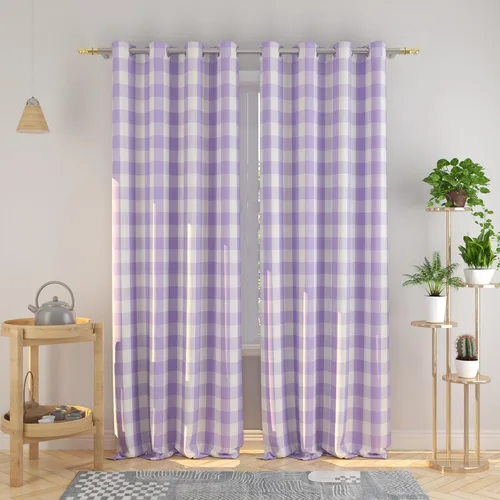 Vista 69 de Cortinas de 24 pulgadas de largo con diseño Buffalo Check Gingham Plaid para ventanas de cocina y baño, tratamiento para ventanas con 2 paneles
