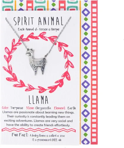 Vista 4 de Shag Wear - Collar con dije de espíritu animal de peltre para mujer, con sobre de regalo