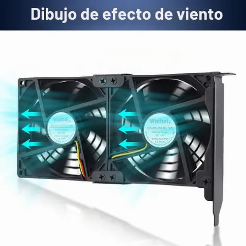 Vista 4 de Wathai Ventilador de ranura PCL para tarjeta gráfica 0.079 x 3.543 in 3.622