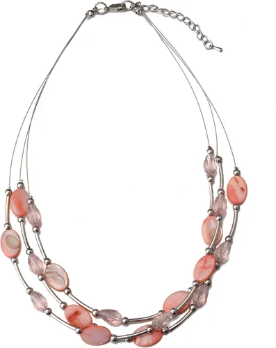 Vista 5 de Collar a capas con cristal para mujer, gargantilla con cadena de plata gruesa, regalo de cumpleaños para mujer