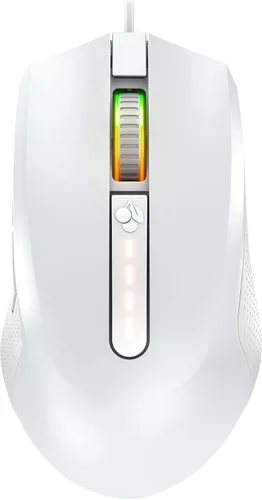 Vista 10 de Cherry Ratón para juegos con cable MC 2.1 con iluminación RGB con botones programables y perfiles de usuario. Cabe en tu mano. Diestro. Sensor Negro