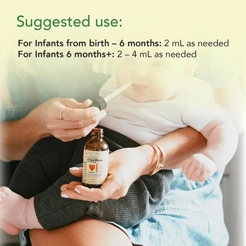 Vista 7 de CHILDLIFE ESSENTIALS Agua orgánica de Gripe para bebés y recién nacidos, alivia las molestias estomacales ocasionales asociadas con cólicos