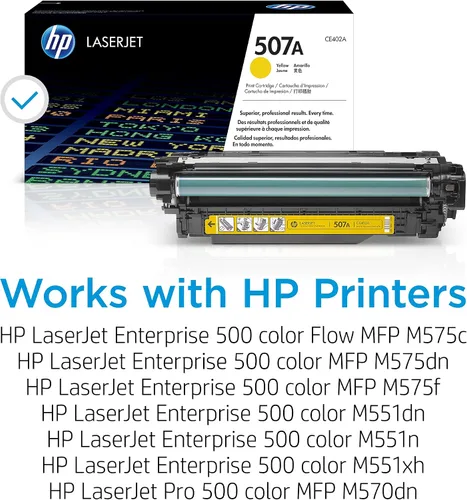 Vista 2 de HP 507A (CE402A) cartucho de tóner original LaserJet amarillo