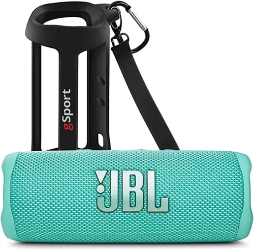 Vista 9 de JBL Paquete de altavoces portátiles impermeables FLIP 6 con funda de silicona gSport (gris)