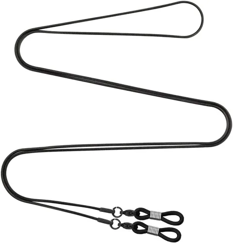 Vista 4 de Jmkcoz Cadena Portagafas de Acero Inoxidable 80cm Cadena Collar para Gafas Negro